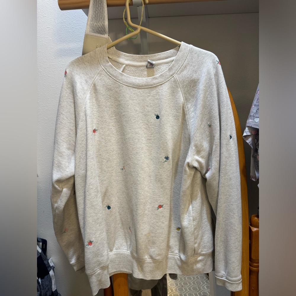 Old Navy floral sweatshirt